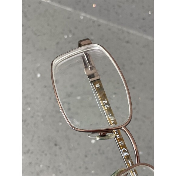 RAY BAN RB8615 1033 TITANIUM H Eyeglasses Frames ONLY 54-18-140 Brown Marble - Picture 12 of 13